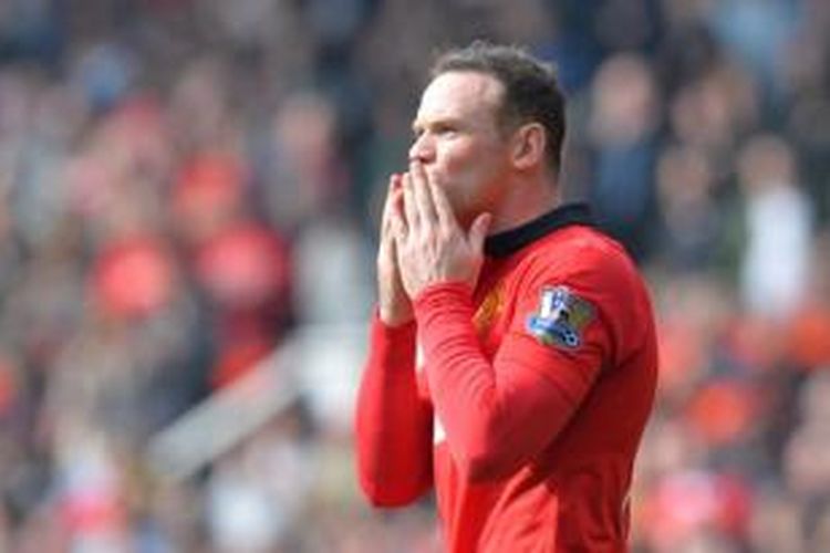 Striker Manchester United, Wayne Rooney.