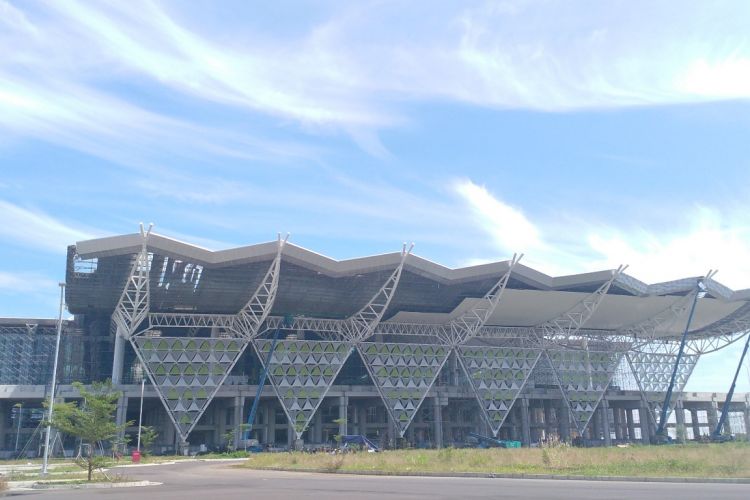 Terminal Utama Bandara Internasional Kertajati, Majalengka, Jawa Barat.