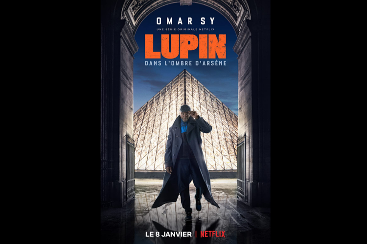 Omar Sy dalam serial drama kriminal Lupin (2021).