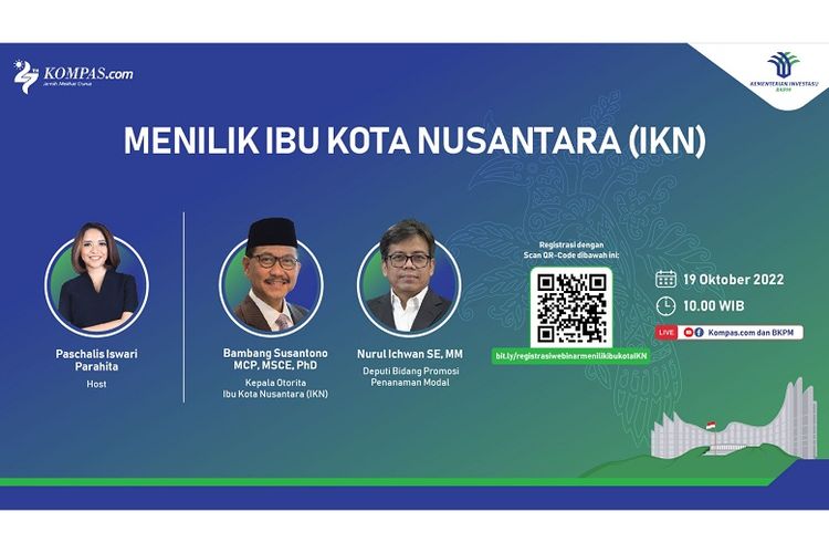 Webinar bertajuk ?Menilik Ibu Kota Nusantara (IKN)? dari BKPM