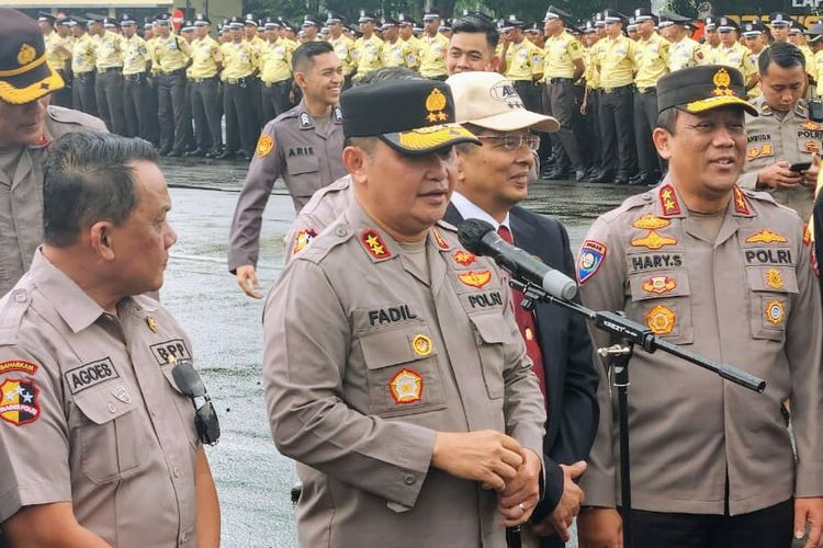 Kapolda Metro Jaya Irjen Fadil Imran usai memimpin upacara di Lapangan Presisi Ditlantas Polda Metro Jaya, Senin (30/1/2023). 