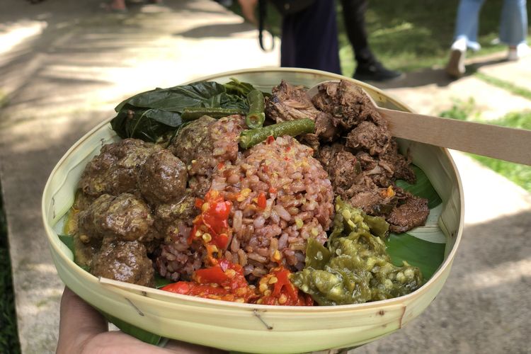 Nasi Padang Vegan di Ubud International Vegan Festival 2022