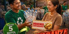 Tukar Botol Dapat Lumpia, Inisiatif Pemkot Semarang Gaungkan Pengelolaan Sampah