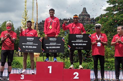 Borobudur Marathon 2022: Sempat Alami Masalah di Kaki, Nurshodiq Menang Elite Race karena Keluarga