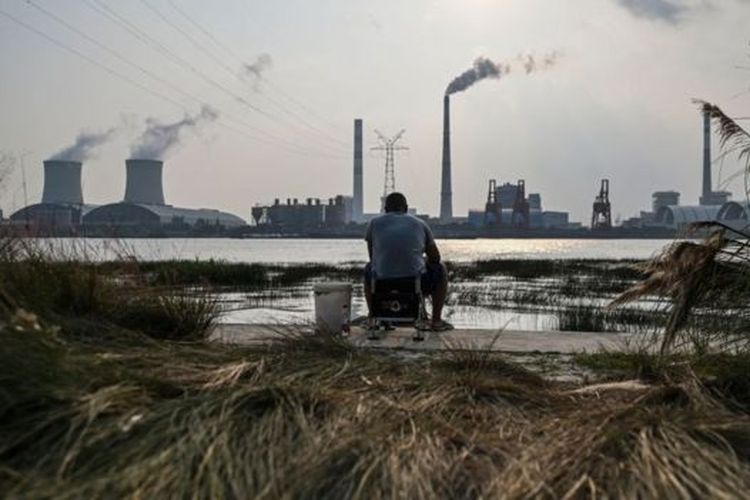 China bergantung pada batu bara untuk pembangkit listriknya.