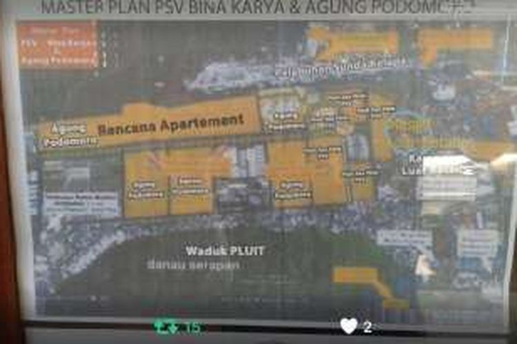 Rancangan induk Pluit Sea View Agung Podomoro Group dan Binakarya Propertindo.