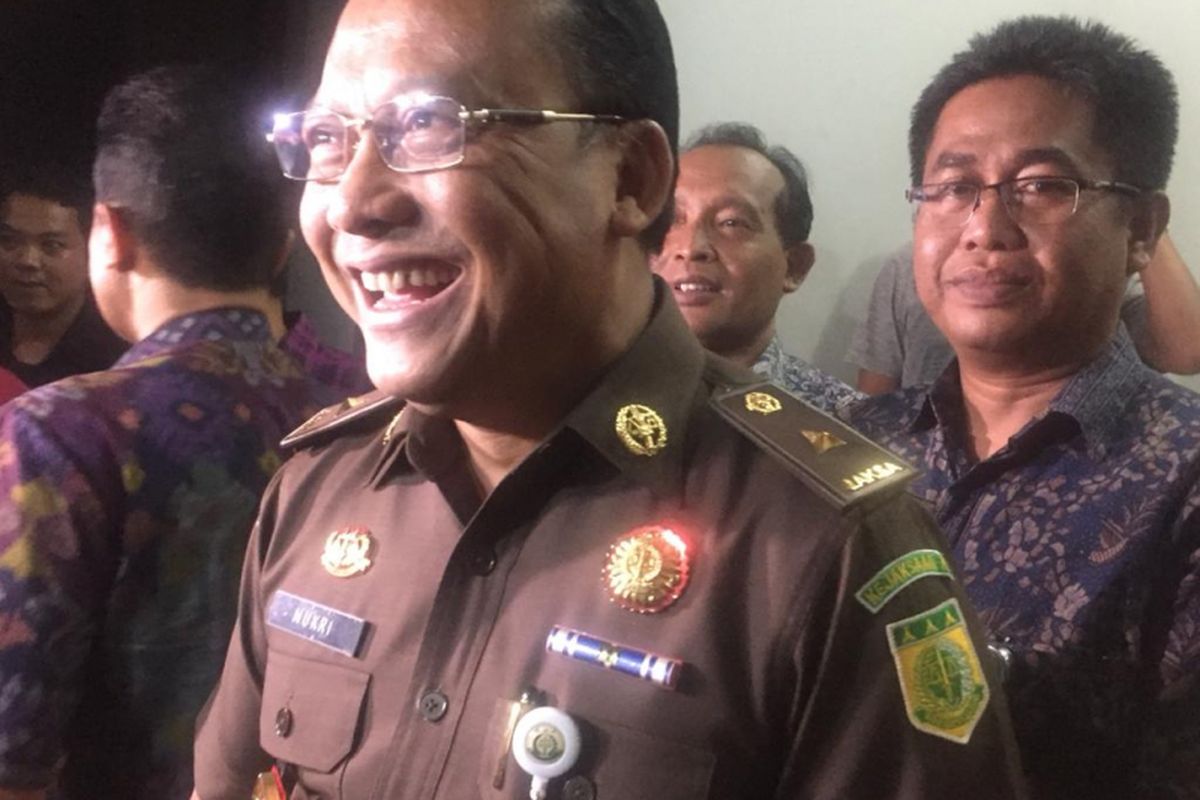 Kepala Pusat Penerangan Kejaksaan Agung, Mukri di  Kejaksaan Negeri Depok, Jumat (1/2/2019).