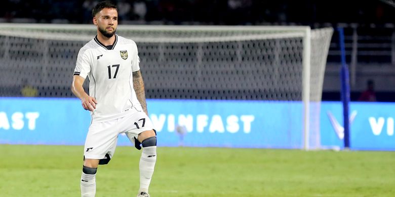 Pemain timnas Indonesia Calvin Verdonk.