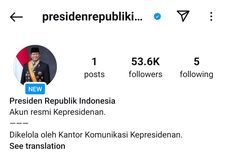 Akun @presidenrepublikindonesia Akan Dipakai Setiap Presiden, Termasuk Prabowo