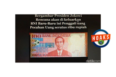 INFOGRAFIK: Hoaks Uang Pecahan Rp 100 Berwajah Jokowi, Simak Bantahannya