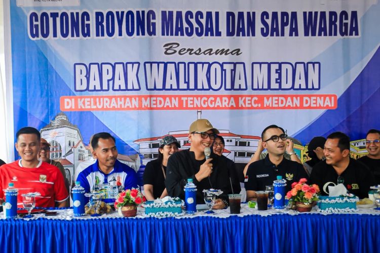 Gotong Royong di 21 Kecamatan, Walkot Medan Serap Aspirasi Warga soal Banjir hingga Narkoba