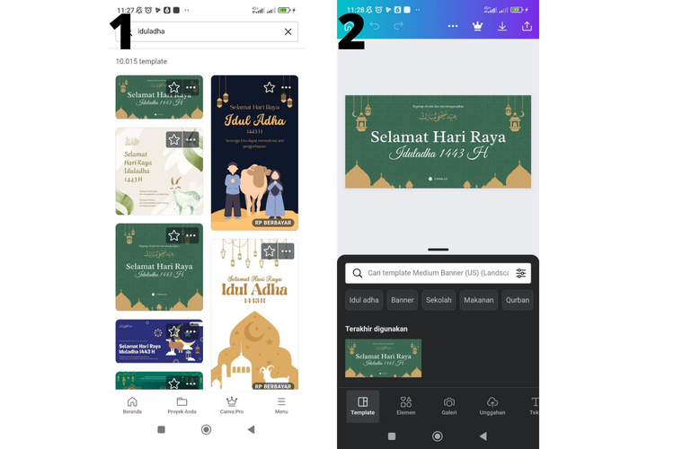 cara membuat kartu ucapan iduladha dengan canva 