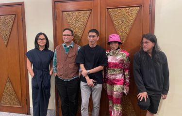 Band Potret dalam gelaran acara Jakarta Concert Week di JCC Plenary Hall, kawasan Senayan, Jakarta Pusat, Rabu (15/3/2023). 