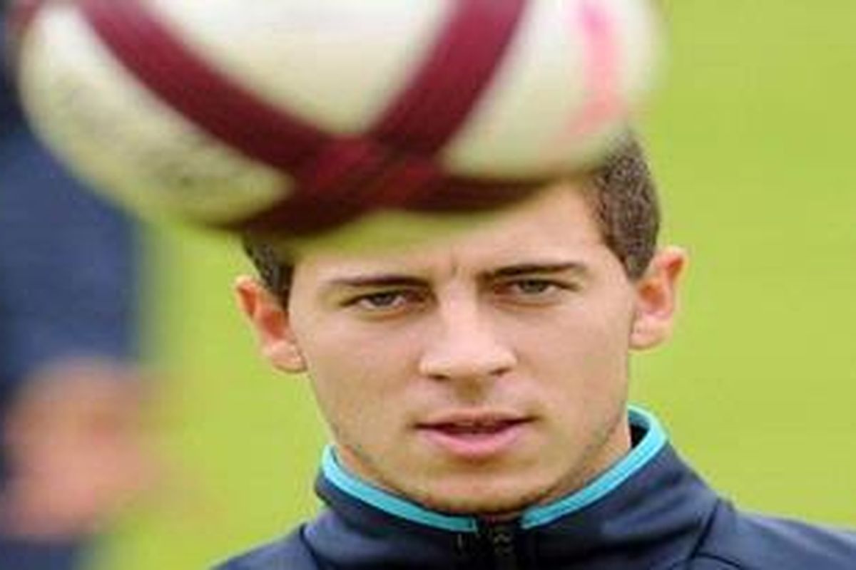 Gelandang Lille, Eden Hazard. 