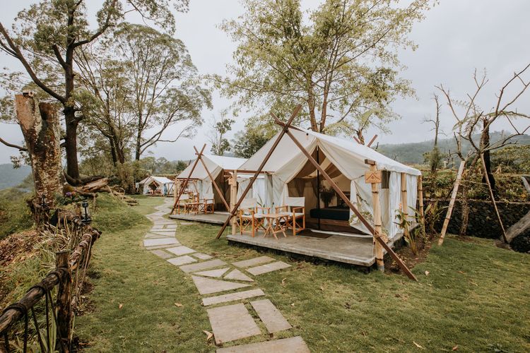 Berkemah di glamping Alam Caldera Kintamani Bali