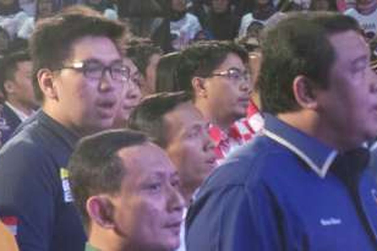 Pendiri Teman Ahok Richard Handris di pelantikan Partai Nasdem.