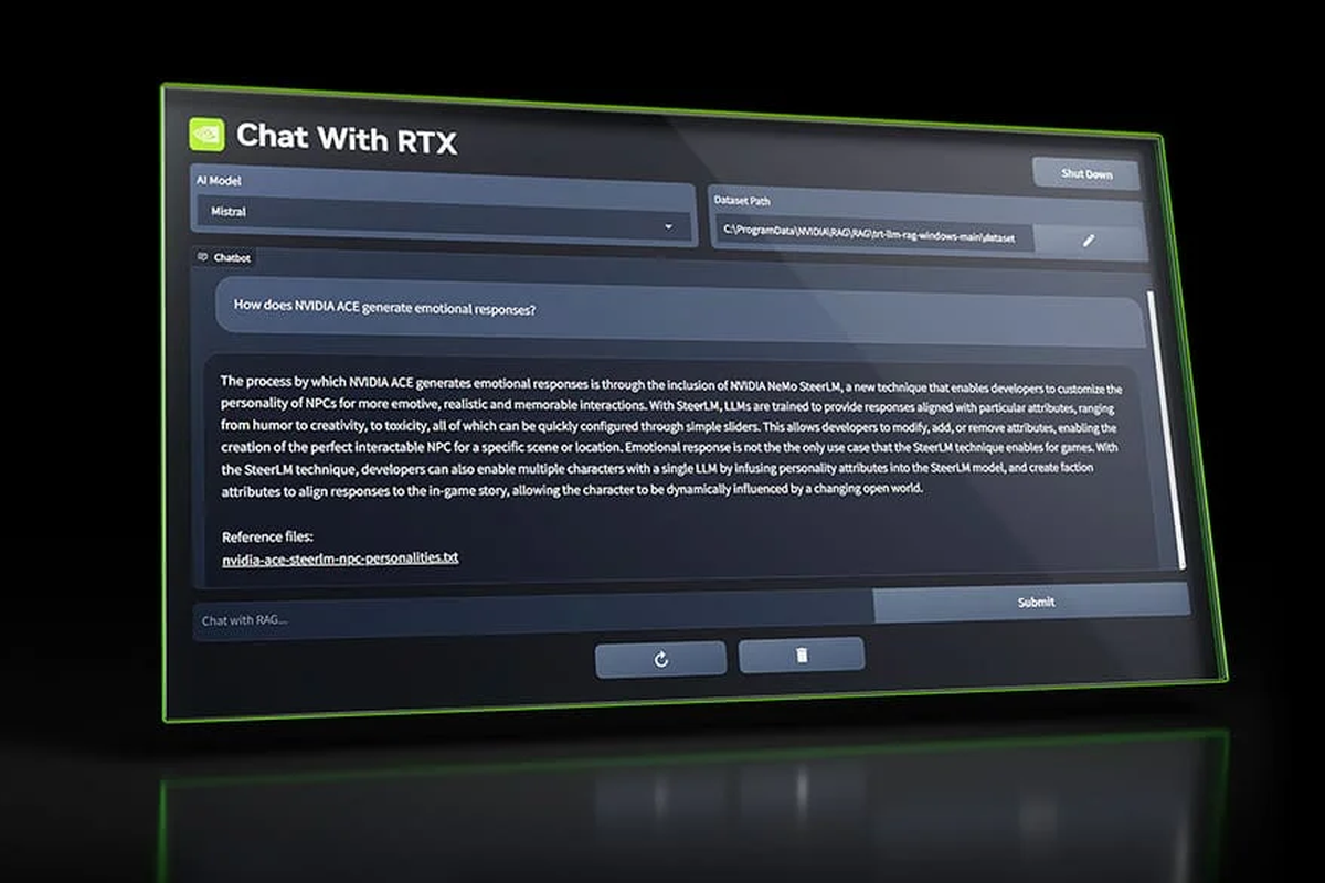 Nvidia merilis aplikasi chatbot bernama Chat with RTX