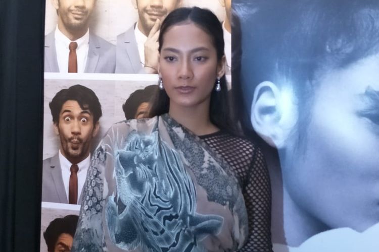 Tara Basro saat ditemui usai jumpa pers peluncuran Festival Film Indonesia 2019 di Tribata, Kebayoran, Jakarta Selatan, Senin (23/9/2019).