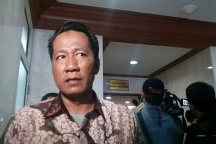 Politisi Partai Gerindra, Supratman Andi Atgas di Kompleks Parlemen, Senayan, Jakarta, Kamis (3/11/2015)
