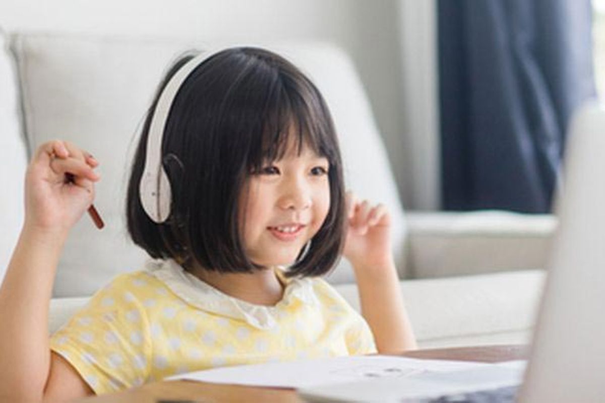 Ilustrasi pembelajaran jarak jauh. 