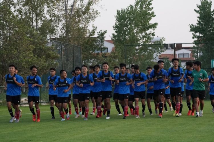 Skuad timnas U18 Indonesia tengah menjalani latihan di Turki jelang Piala Dunia U20.