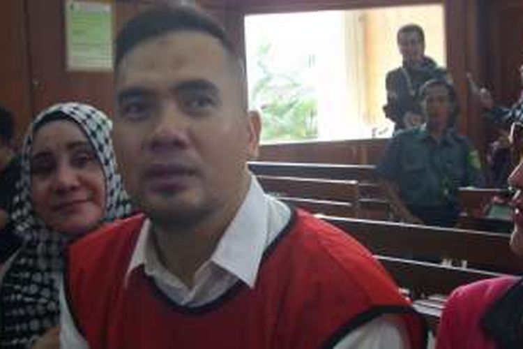 Saipul Jamil dalam ruang sidang Pengadilan Negeri Jakarta Utara, Senin (23/5/2016).