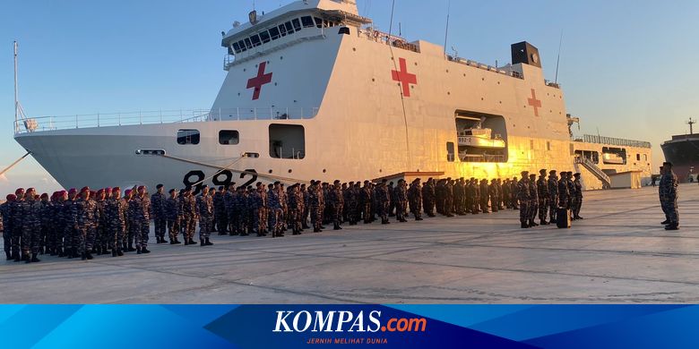 Rampung Salurkan Bantuan untuk Palestina, Kapal Rumah Sakit TNI Pulang ke Tanah Air