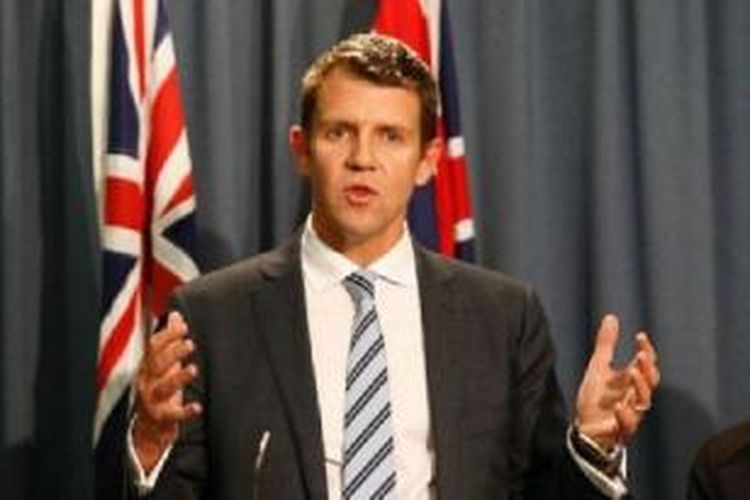 Menteri Utama New South Wales Mike Baird. 