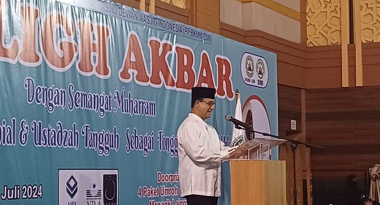 Anies Minta Doa untuk Pilkada Jakarta ke Jemaah Tabligh Akbar di JIC