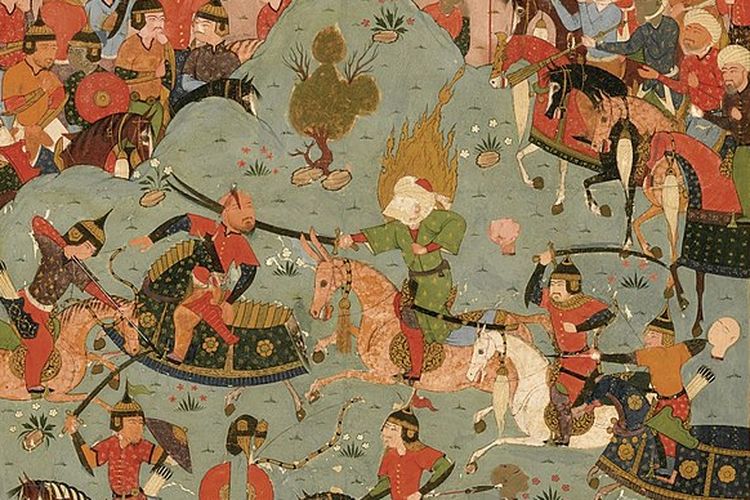 Ilustrasi Ali bin Abi Thalib dalam Perang Shiffin.