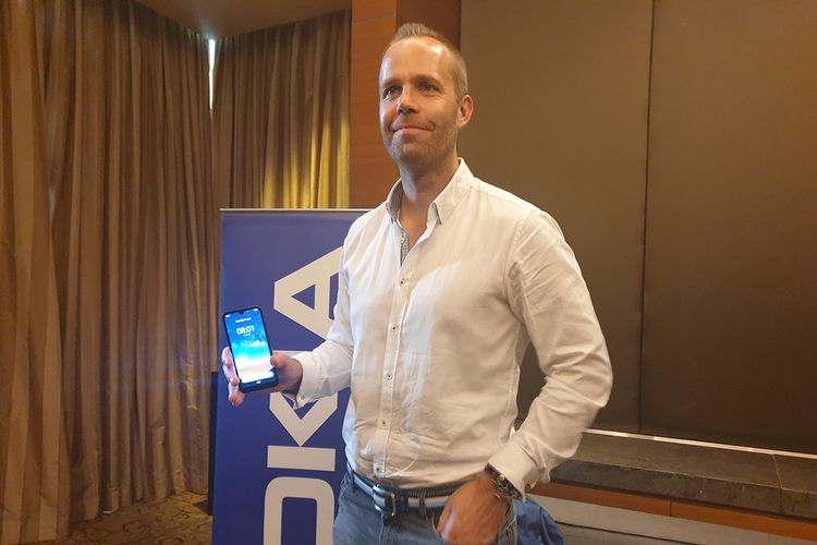 Juho Sarvikas, Chief Product Officer HMD Global, saat berada di Jakarta, Kamis (27/6/2019).