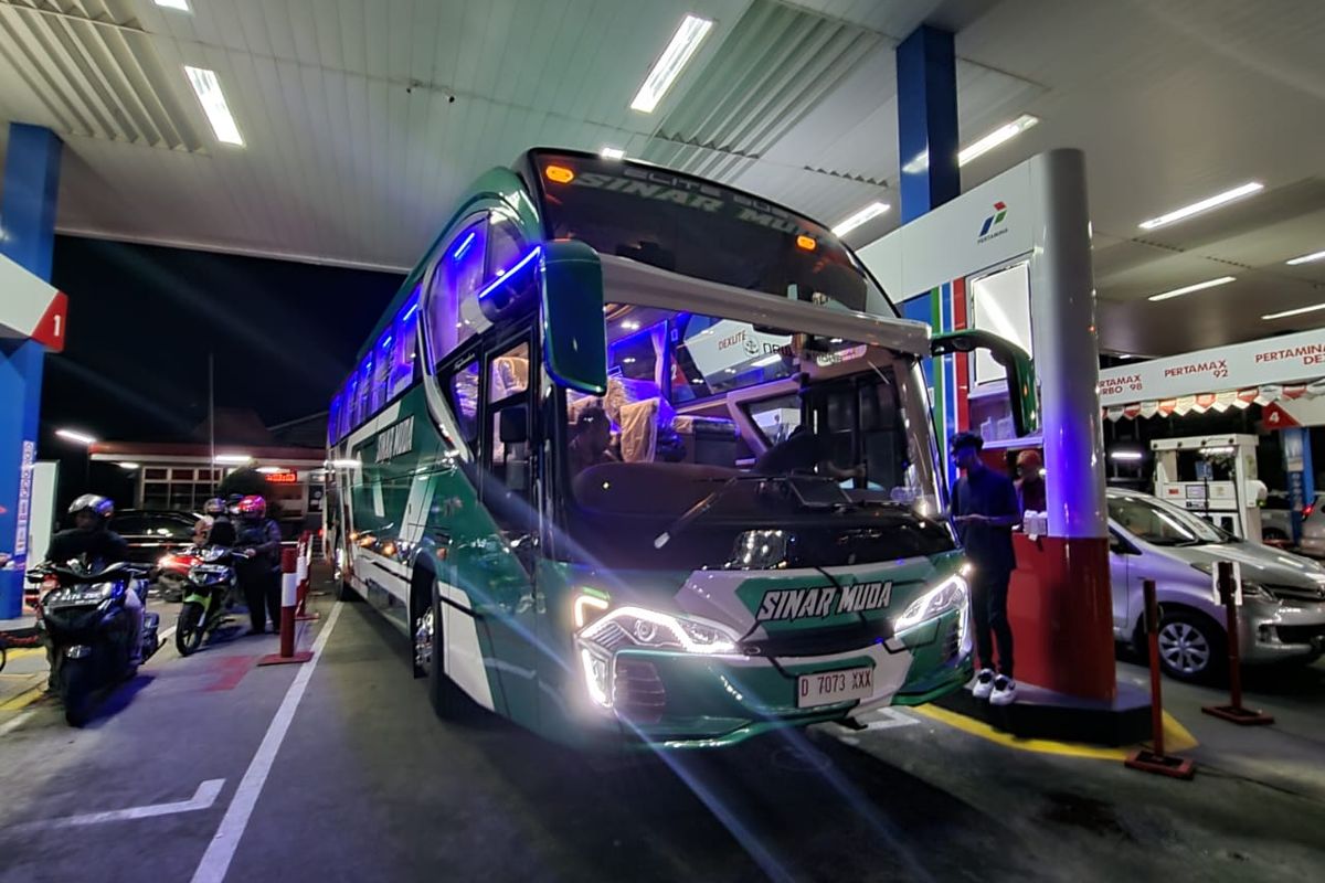 Bus AKAP baru PO Sinar Muda 