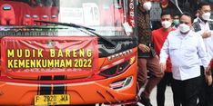 Mudik Aman dan Sehat, Kemenkumham Berangkatkan 800 ASN dengan 20 Unit Bus