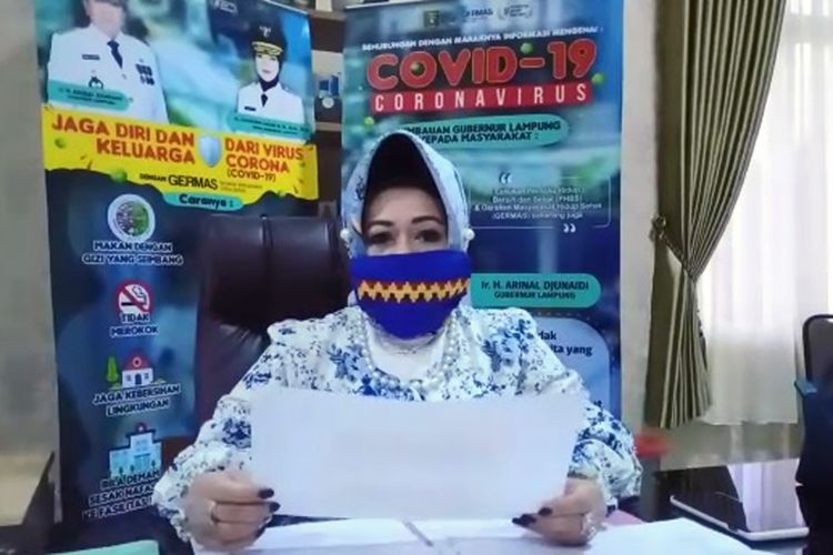 Kepala Dinas Kesehatan Lampung sekaligus Juru Bicara Gugus Tugas Penanganan Covid 19 Lampung, dr Reihana.