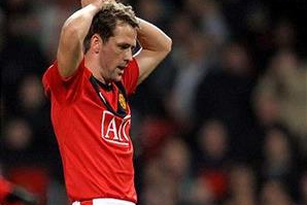 Penyerang Manchester United, Michael Owen.