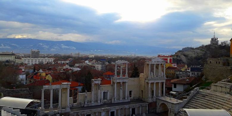 Kota Tua Plovdiv, Bulgaria.