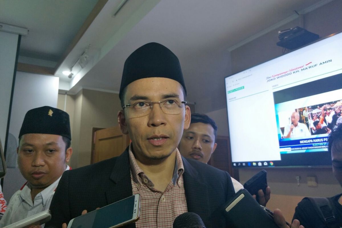Ketua Korbid Keumatan DPP Partai Golkar Tuan Guru Bajang (TGB) Zainul Majdi di Posko Cemara, Kamis (7/2/2019). 