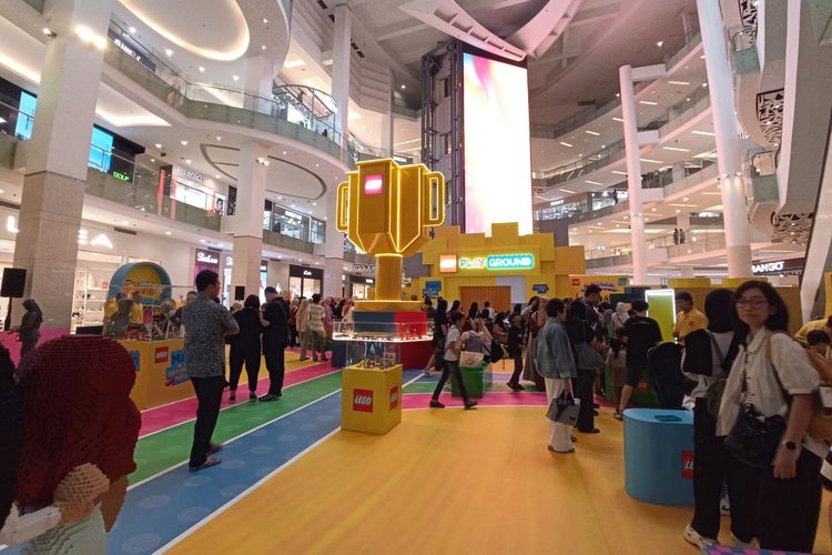 Suasana Lego Playground 'Main dan Jadi Hebat' di Gandaria City, Jakarta Selatan, Selasa (1/7/2025).