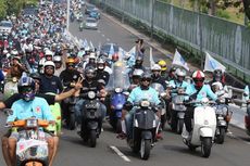 Perayaan Jejak 70 Tahun Vespa di Jakarta