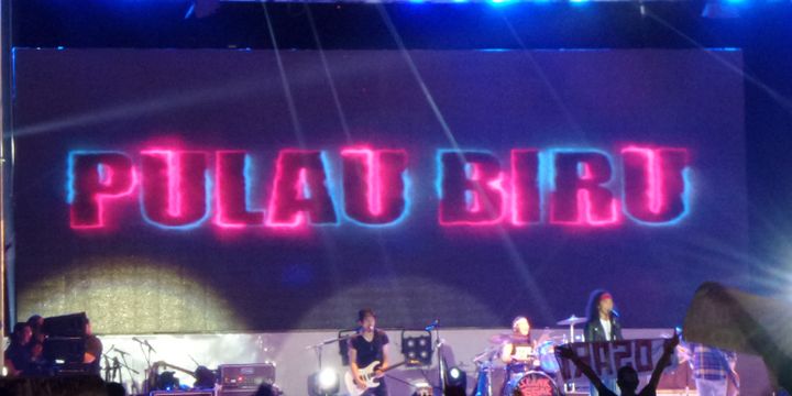 Slank menggelar konser hari ulang tahun ke-34 di JIExpo Kemayoran, Jakarta Pusat, Selasa (26/12/2017).
