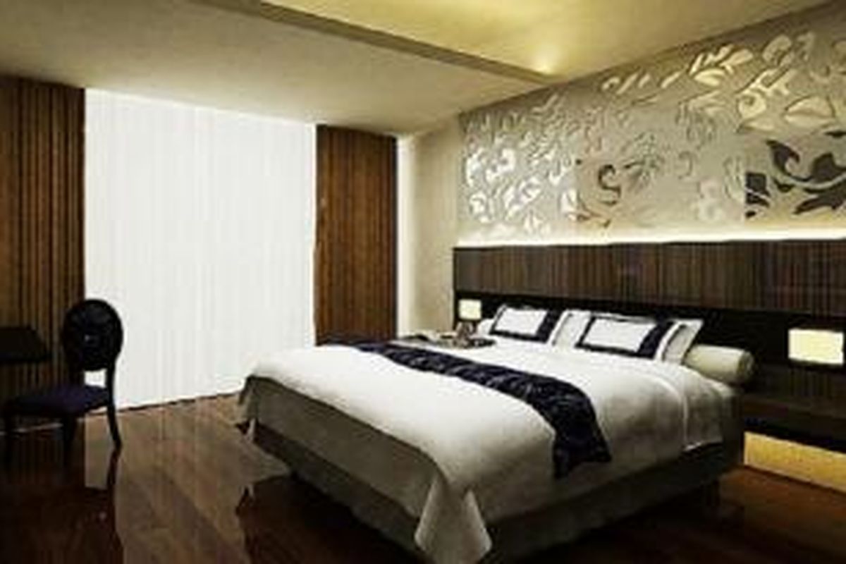 Interior kamar The Alana Surabaya.