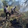 Lahan di Lereng Gunung Klotok Kediri Kebakaran 