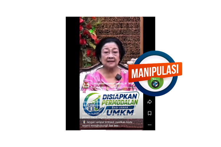 INFOGRAFIK: Hoaks Megawati Umumkan Bantuan Modal Usaha untuk UMKM, Cek Faktanya