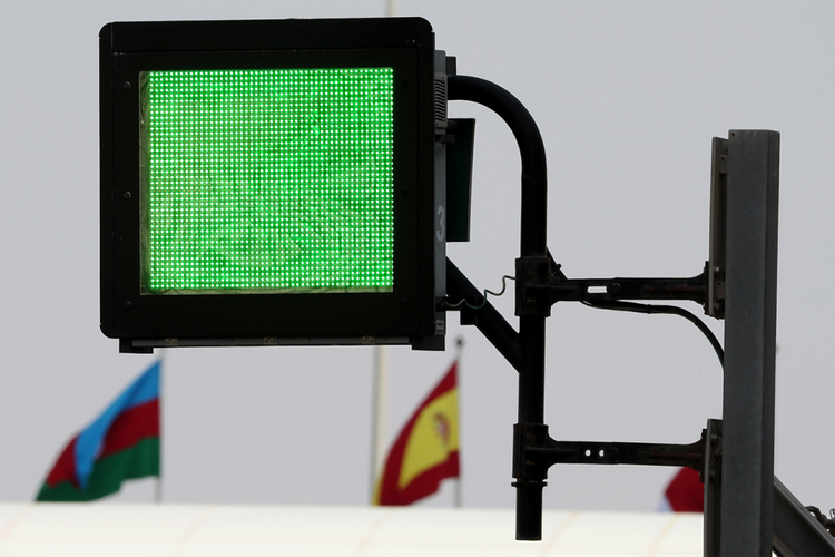 Panel lampu sebagai pengganti bendera kuning di MotoGP