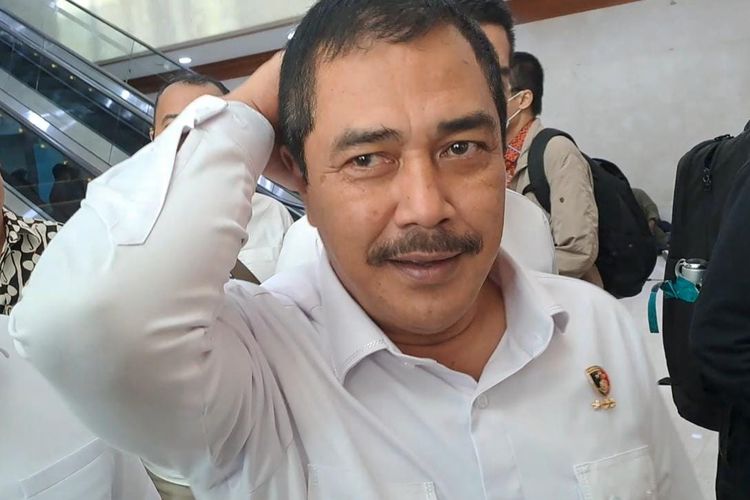 Kabareskrim Polri Komjen Agus Andrianto saat ditemui di Gedung DPR, Senayan, Jakarta Pusat, Selasa (11/4/2023). 