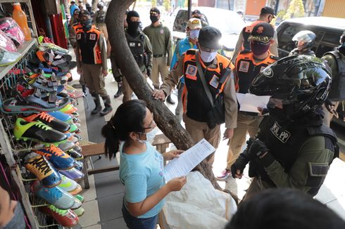 Masa Penindakan PSBB Surabaya Berlaku, Satpol PP Razia Warung dan Mall