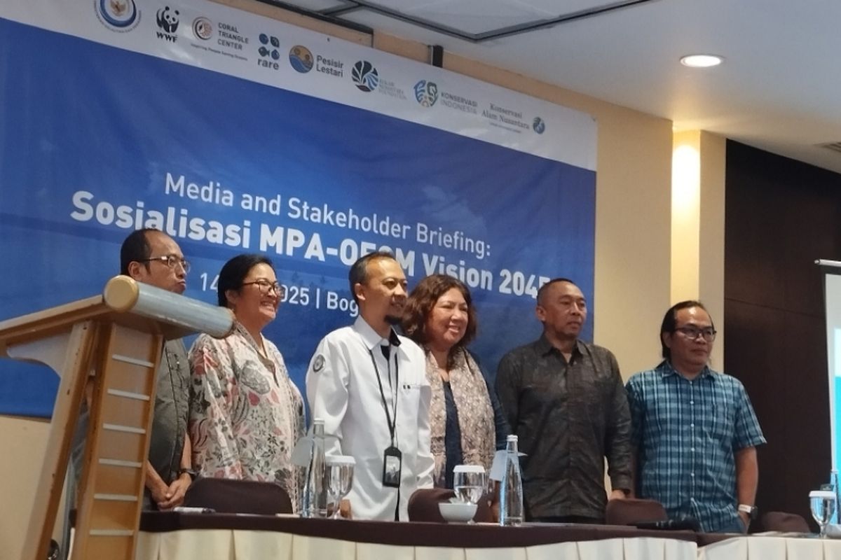 acara Sosialisasi Visi MPA dan OECM 2045 di Bogor Rabu (14/5/2025)