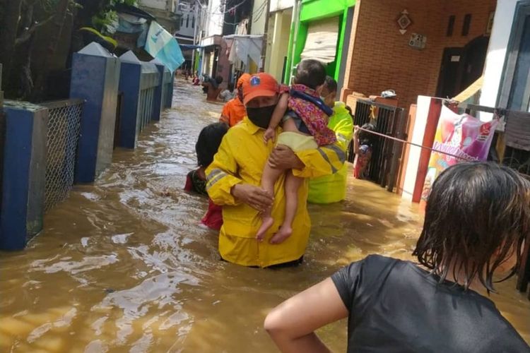 BPBD DKI: 150 RT di Jaktim dan Jaksel Terendam Banjir, 1.029 Warga Mengungsi