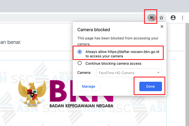 Ilustrasi cara mengatasi webcam.js error webcam is not loaded yet pada Chrome di SSCASN saat swafoto daftar CPNS 2024.