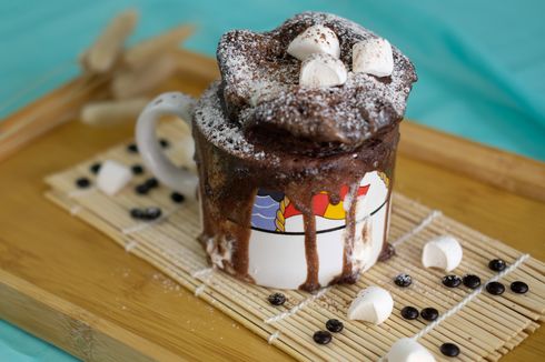Resep Mug Cake, Bikin Kue Cokelat Leleh Sederhana Pakai Cangkir 